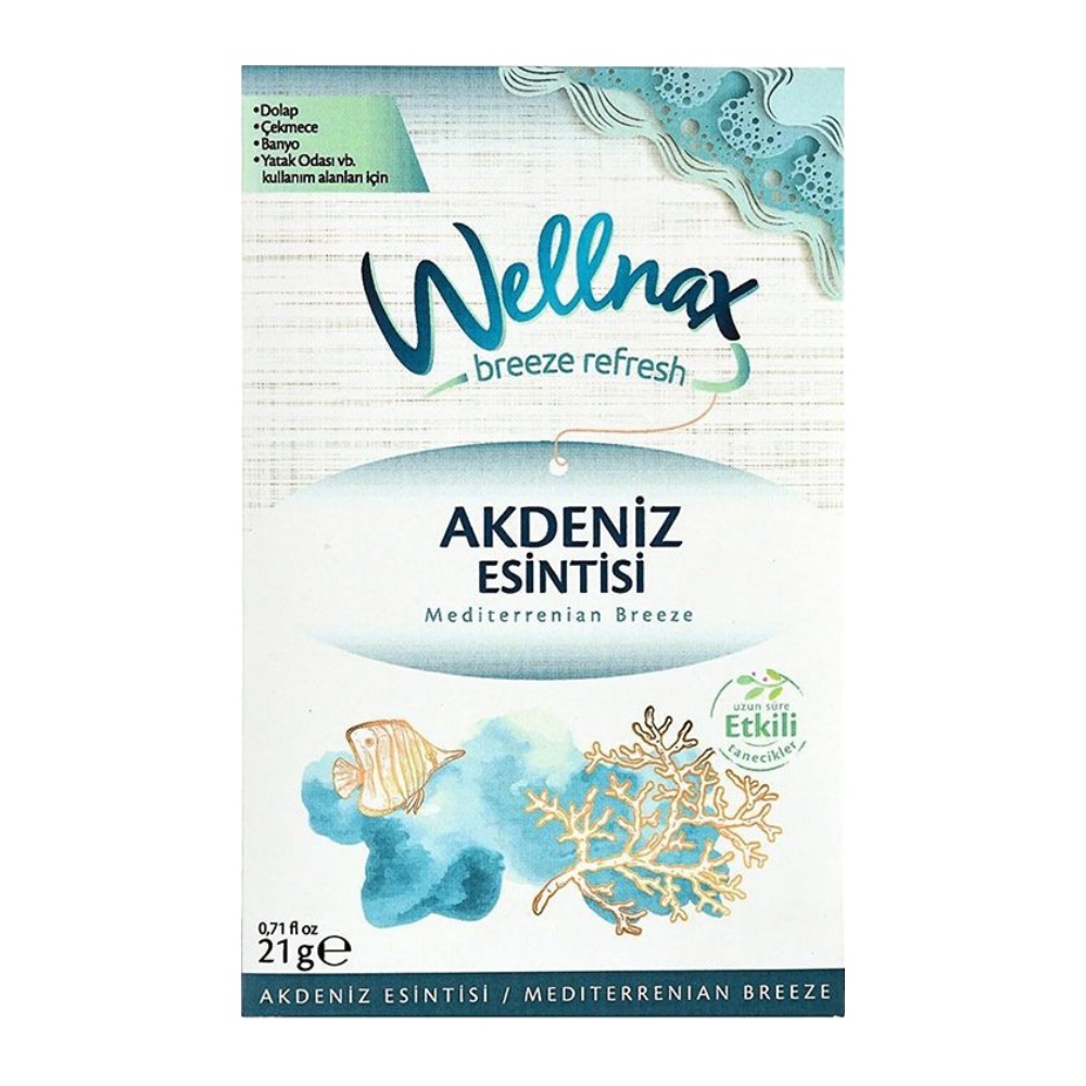 خوشبوکننده کمد و کشو wellnax Mediterranean Breeze | رایحه نسیم مدیترانه