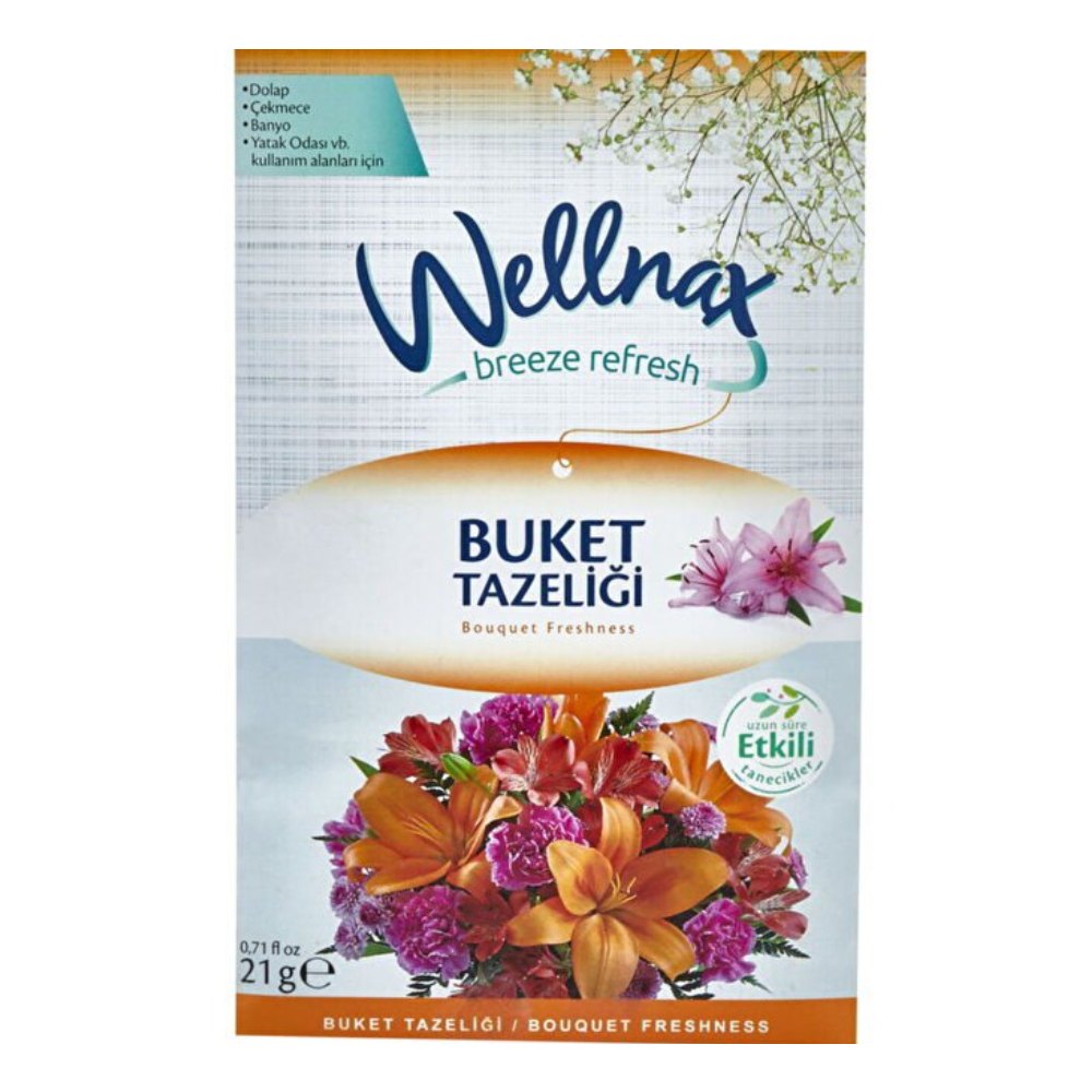 خوشبوکننده کمد و کشو wellnax Bouquet Freshness | رایحه دسته‌گل تازه