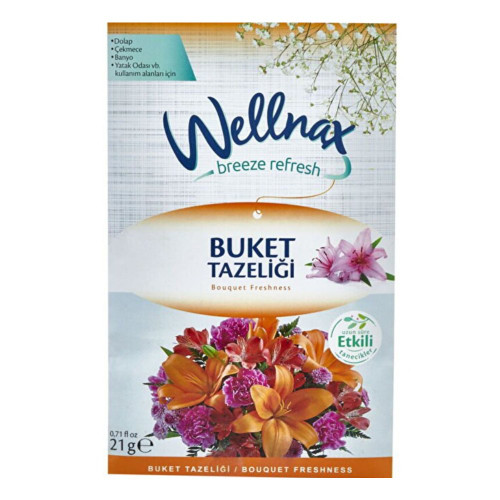 خوشبوکننده کمد و کشو wellnax Bouquet Freshness | رایحه دستهگل تازه