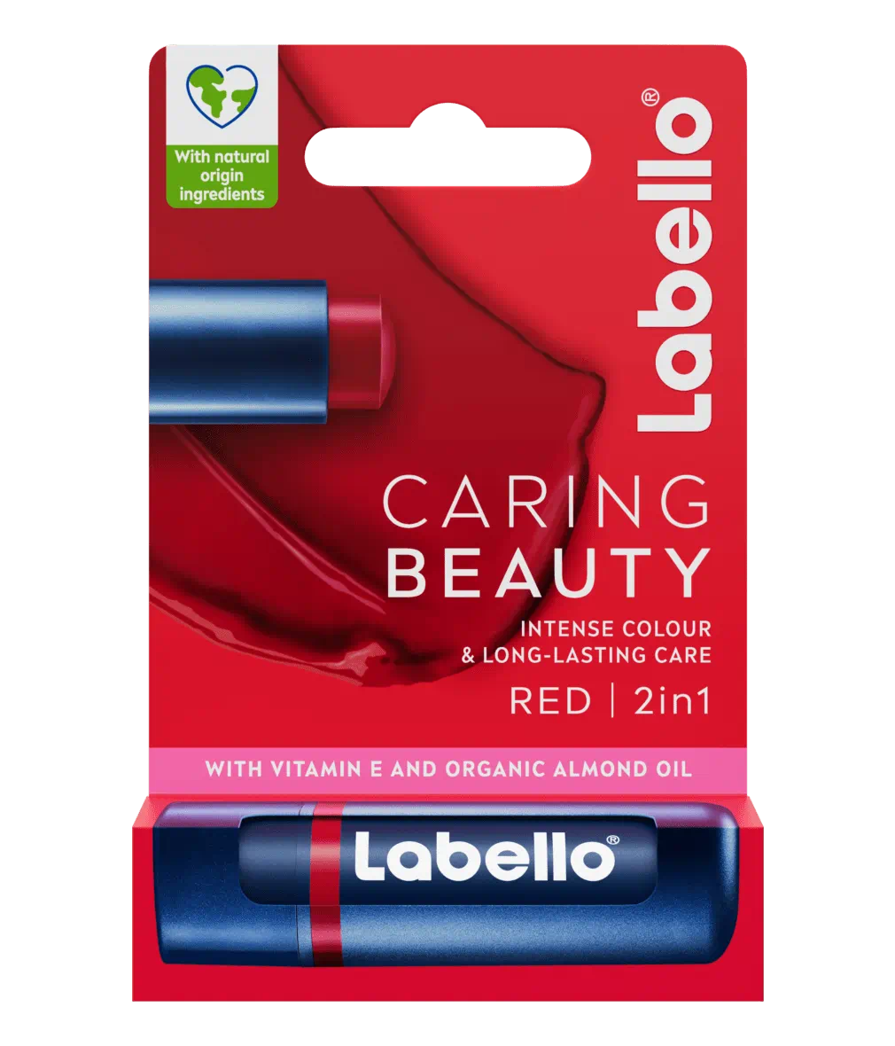 بالم لب رنگی Labello Caring Beauty 3in1 Red SPF 30